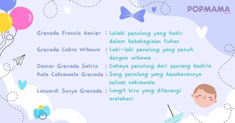 Nama bayi laki-laki dari lagu Grenade - Popmama.com/Aristika Medinasari